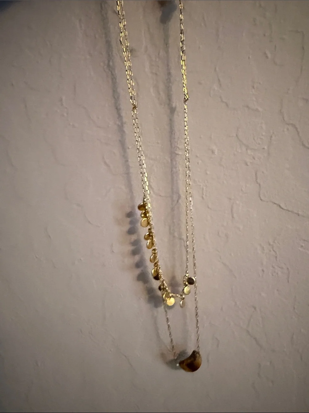 Madewell layered gold-tone coin and pendant necklace